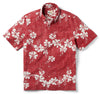 UniJames 50th State Flower - Red Short Sleeve Hawaiian Shirt