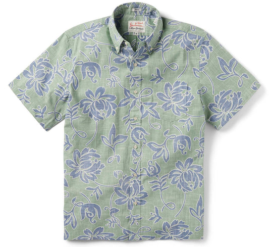 UniJames Classic Pareau - Leaf Short Sleeve Hawaiian Shirt