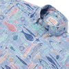 UniJames Ebb Tide - Infinity Blue Short Sleeve Hawaiian Shirt