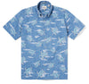UniJames Honu 'Aukai - Blue Short Sleeve Hawaiian Shirt