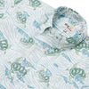 UniJames Honu 'Aukai - White Short Sleeve Hawaiian Shirt