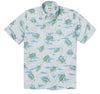 UniJames Honu 'Aukai - White Short Sleeve Hawaiian Shirt