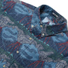 UniJames Lua Pele - Blue Short Sleeve Hawaiian Shirt