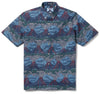 UniJames Lua Pele - Blue Short Sleeve Hawaiian Shirt