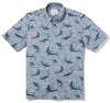 UniJames Mano - Navy Short Sleeve Hawaiian Shirt