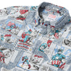 UniJames Marvel Captain America - Arctic Ice Short Sleeve Hawaiian Shirt