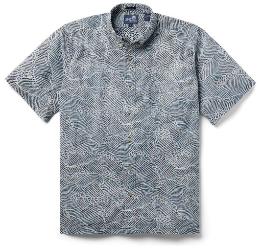 UniJames Molokai Channel - Black Short Sleeve Hawaiian Shirt