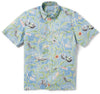 UniJames Monterey Bay - Faded Denim Short Sleeve Hawaiian Shirt