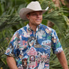 UniJames Music City, USA - Sargasso Short Sleeve Hawaiian Shirt