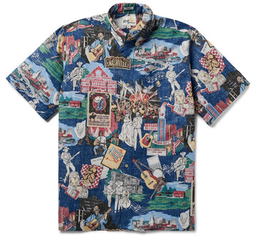 UniJames Music City, USA - Sargasso Short Sleeve Hawaiian Shirt