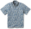 UniJames Oahu Harvest - Navy Short Sleeve Hawaiian Shirt