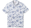 UniJames Classic Pareau Performance Polo - White Short Sleeve Hawaiian Shirt
