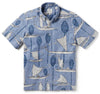 UniJames South Pacific Voyagers - Infinity Blue Short Sleeve Hawaiian Shirt