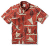 UniJames South Pacific Voyagers - Maroon Short Sleeve Hawaiian Shirt