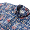 UniJames Summer Commemorative 2024 - Crown Blue Short Sleeve Hawaiian Shirt