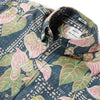 UniJames Tapa Anthurium - Black Short Sleeve Hawaiian Shirt