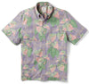 UniJames Tapa Anthurium - Purple Short Sleeve Hawaiian Shirt