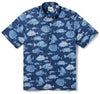 UniJames The Reef - Navy Short Sleeve Hawaiian Shirt