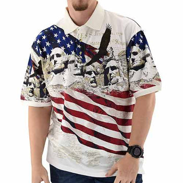 UniJames Mount Rushmore Men Polo Shirt
