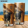 Uni Black Angus Customized Name 3D Tumbler