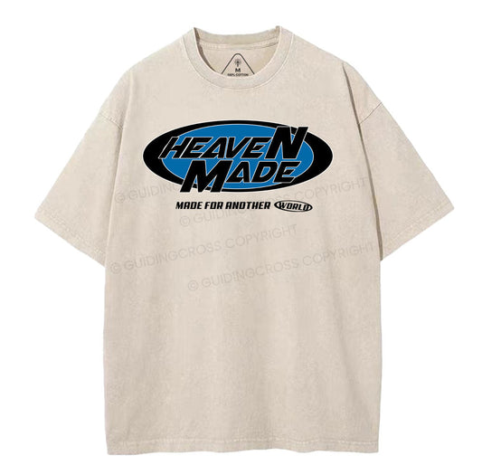 Heaven Made Christian Washed T-Shirt Sale - GuidingCross