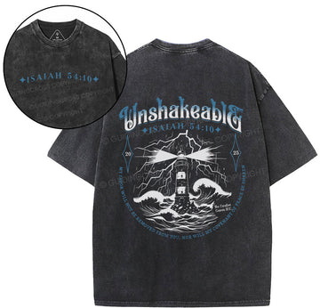 Unshakeable Christian Washed T-Shirt Sale - GuidingCross