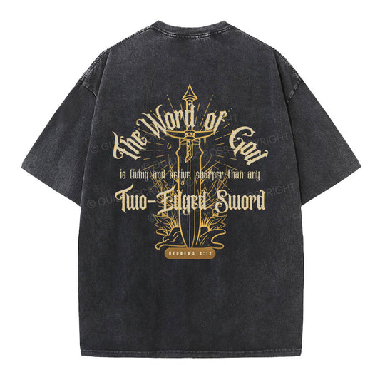 The Word Of God Christian Washed TShirt