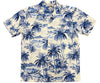 UniJames Waikiki Beach - Blue Short Sleeve Hawaiian Shirt