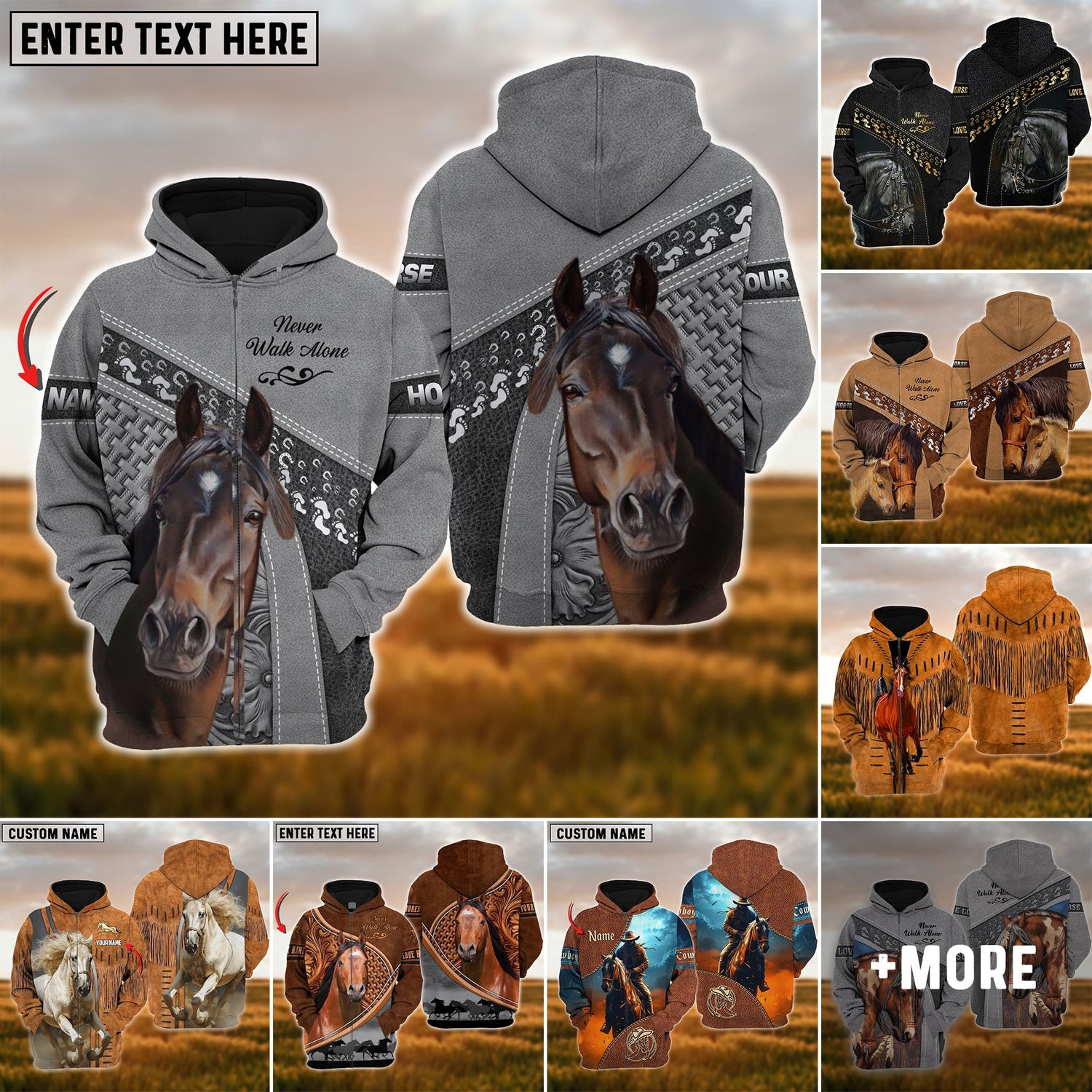 Uni Horse Hoodie Collection