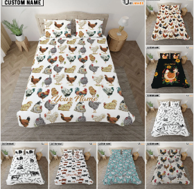 Uni Personalized Name Farming Bedding Set