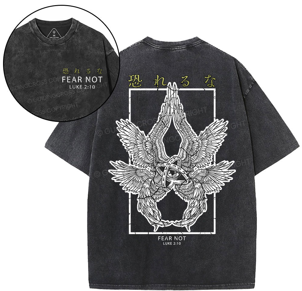 Fear Not Christian Washed T-Shirt Sale - GuidingCross