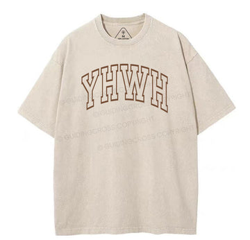 Yhwh Unisex Christian Washed T-Shirt Sale - GuidingCross