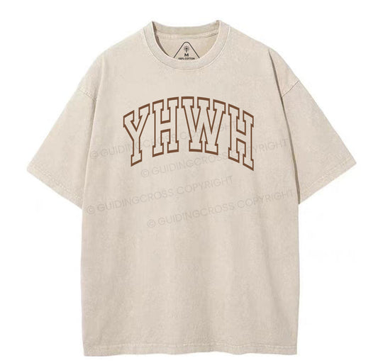 Yhwh Unisex Christian Washed T-Shirt Sale - GuidingCross