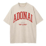 ADONAI My Lord Christian Washed T-Shirt Sale - GuidingCross