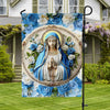Uni Garden Flag 12" x 18" - Peaceful Virgin Mary Roses