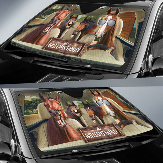 Uni Personalized Driving HORSES All Over Printed 3D Sun Shade