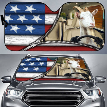 Uni Goat United States Zipper All Over Printed 3D Sun Shade