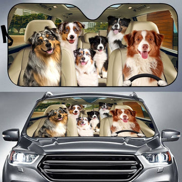 Uni AUSTRALIAN SHEPHERD All Over Printed 3D Sun Shade