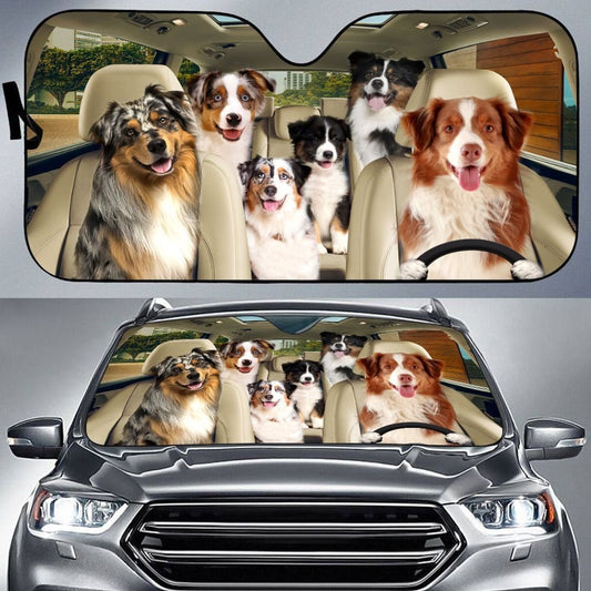 Uni AUSTRALIAN SHEPHERD All Over Printed 3D Sun Shade