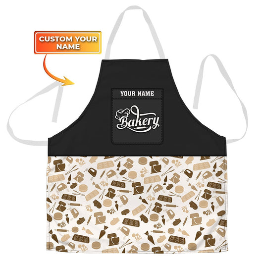 Uni Baker Uniform Baking Tools Pattern Custom Name Apron
