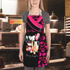 Uni Baker Uniform Pink Black Baking Tools Pattern Custom Name Apron