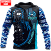 UniJames Customized Name Police Camo Shirts