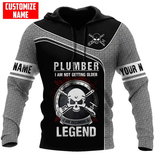 UniJames Personalized Name Plumber Unisex Shirt I Am Being A Legend