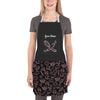 Uni Baker Uniform Blur Pink Baking Tools Pattern Custom Name Apron