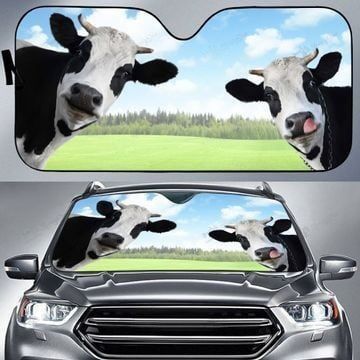 Uni Holstein Cattle All Over Printed 3D Sun Shade