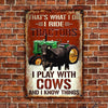 uni Black Angus Cattle That's What I Do All Printed 3D Metal Sign