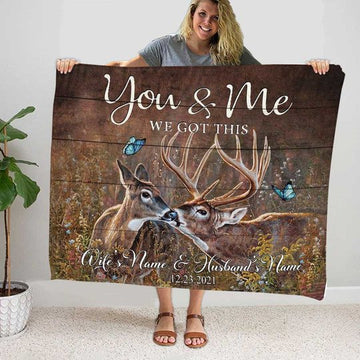 Uni Personalized You & Me We Got This Deer Blanket