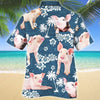Unique Pig Blue Tribal Hawaiian Shirt