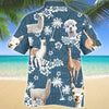 Unique Llama Horse Blue Tribal Hawaiian Shirt