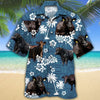 Unique Black Angus Blue Tribal Hawaiian Shirt